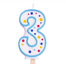 Picture of AGE 3 BLUE NUMERAL CANDLE